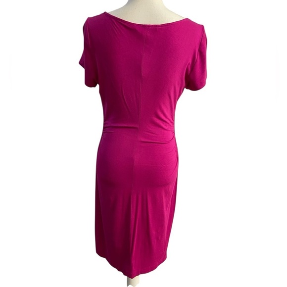 Diane Von Furstenberg dress mini orchid bloom jersey knit Medium - Picture 6 of 12